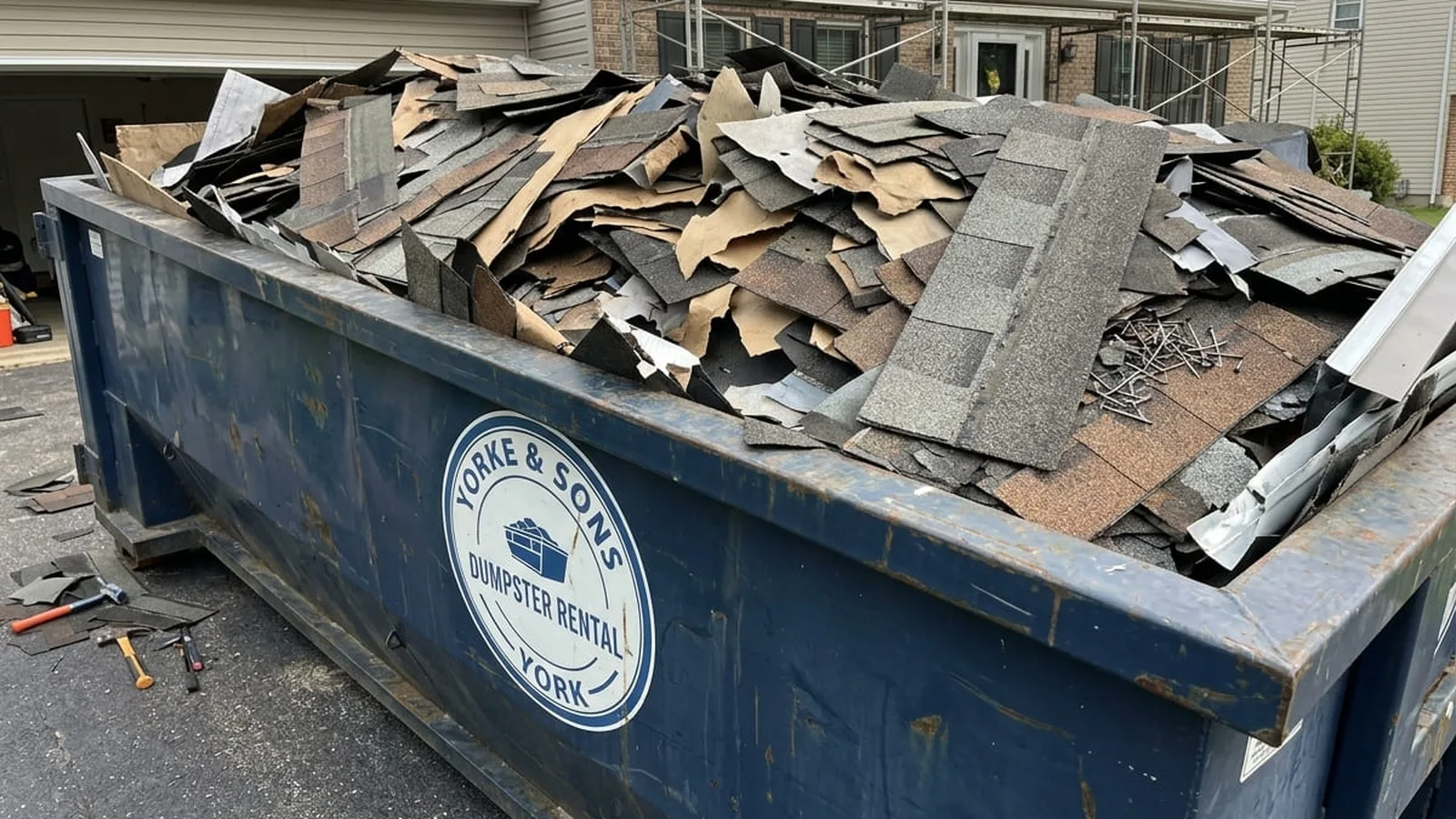 Serving York and the York area Yorke & Sons Dumpster Rental York roll-off truck serving York and the York area